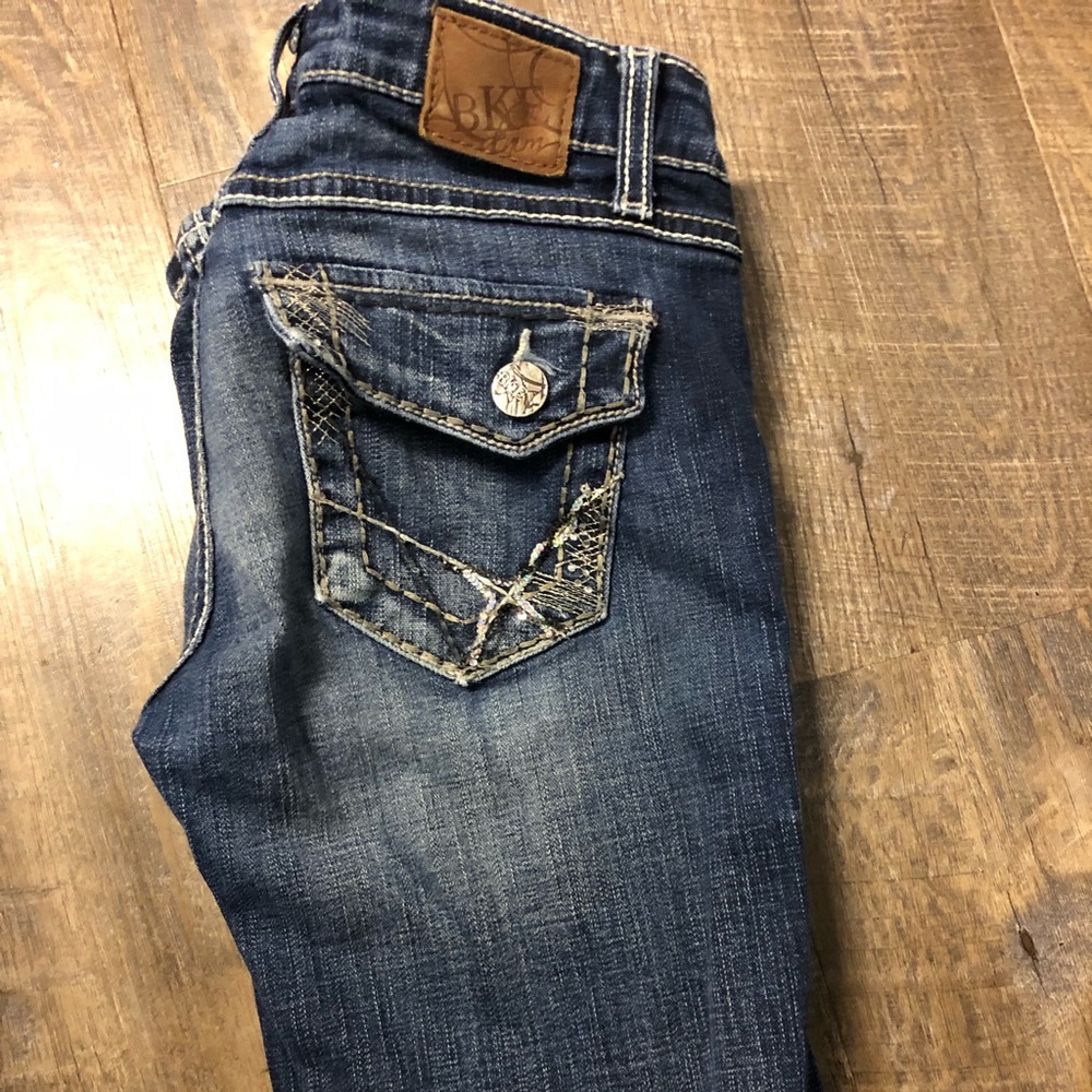 BKE STELLA BOOT CUR PANTS SIZE 28 X31.5